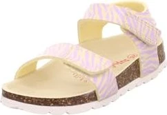 Superfit Fussbettpantoffel Sandale gelb/rosa (Junior)