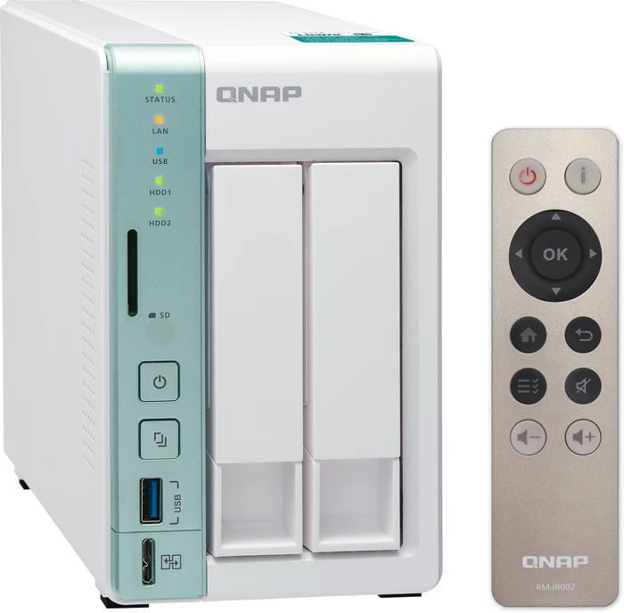QNAP Turbo Station TS-251A-4G, 4GB RAM, 2x RJ-45 1000Base-T, 3x USB 3.0