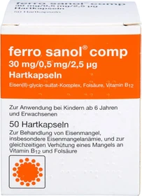 Ferro Sanol comp Hartkapseln, 50 Stück