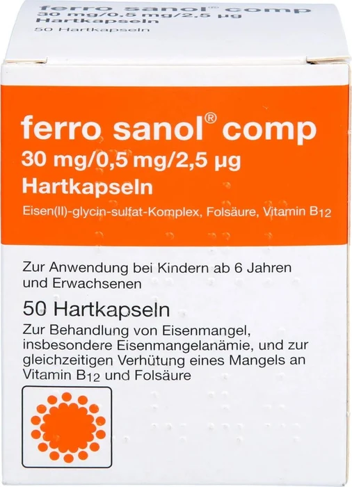 Ferro Sanol comp Hartkapseln, 50 Stück