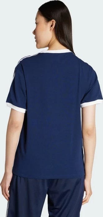 adidas 3-Streifen T-Shirt kurzarm night indigo/white (Damen)