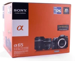 Sony Alpha 65 mit Objektiv 18-55mm 3.5-5.6 DT SAM und 55-200mm 4.0-5.6 DT SAM