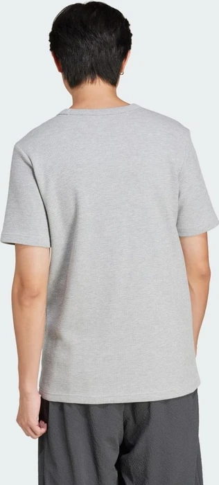 adidas Trefoil Essentials Waffle T-Shirt kurzarm medium grey heather (Herren)