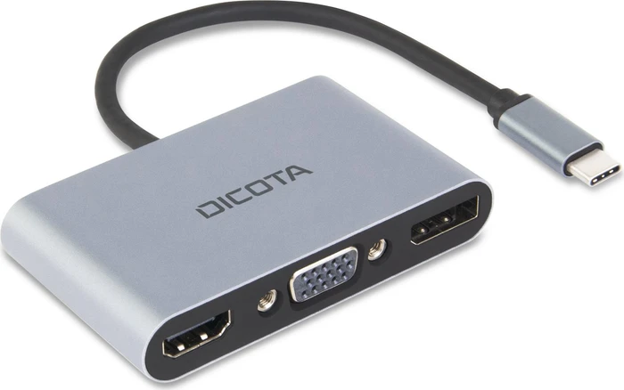 Dicota USB-C Mobile 5-in-1 Mini Docking Station 4K, USB-C 3.0 [Stecker]