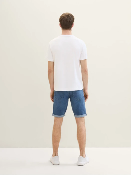 Tom Tailor Josh Jeansshorts Jeans used mid stone blue denim (Herren)