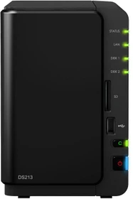 Synology DiskStation DS213, 512MB RAM, 1x RJ-45 1000Base-T, 2x USB-A 3.0