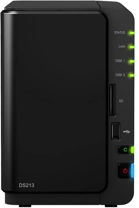 Synology DiskStation DS213, 512MB RAM, 1x RJ-45 1000Base-T, 2x USB-A 3.0