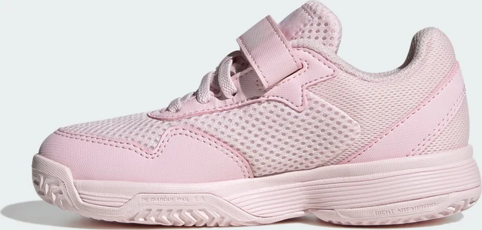 adidas Courtflash Hook-and-Loop distilled pink/cloud white (Junior)