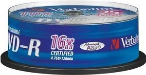 Verbatim DVD-R 4.7GB, 16x, 25er Spindel