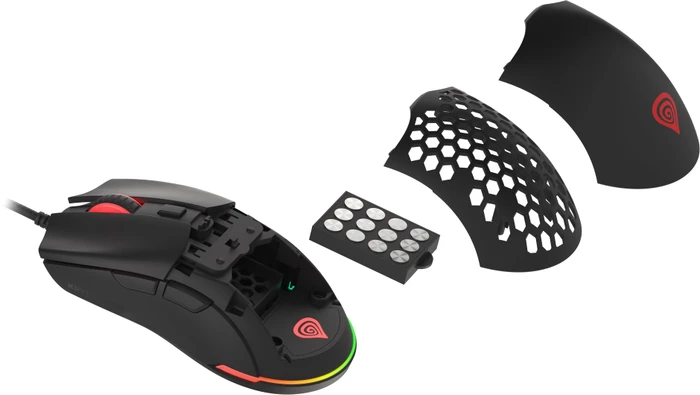 Genesis Krypton 750 Ultralight Gaming Mouse schwarz, USB
