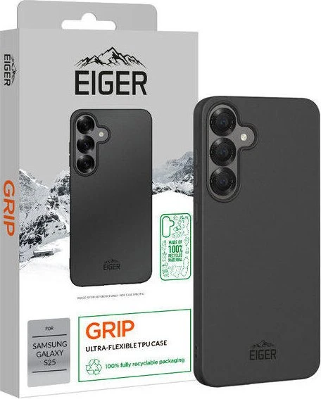 Eiger GRS Grip Case für Samsung Galaxy S25 schwarz