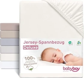 Babybay Jersey-Spannbezug Spannleintuch Original offwhite