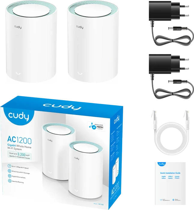 Cudy M1300, AC1200, 2er-Pack