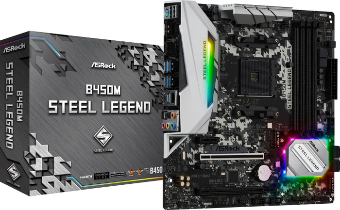 ASRock B450M Steel Legend (AMD AM4)