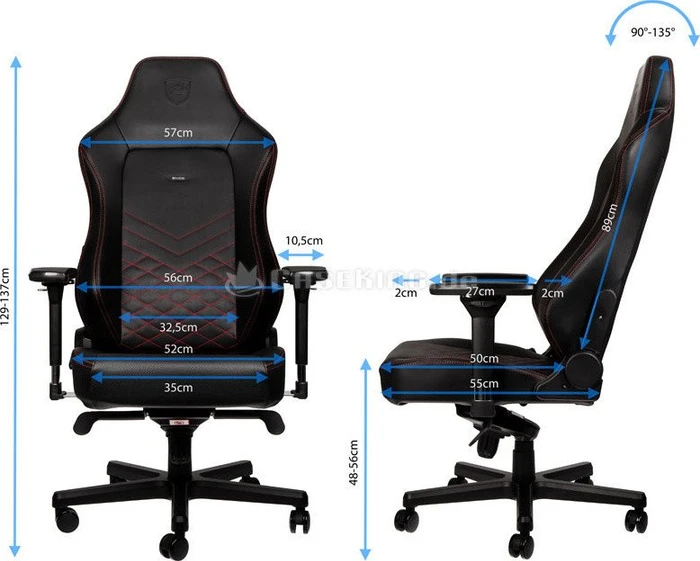 noblechairs Hero Gamingstuhl, schwarz/rot
