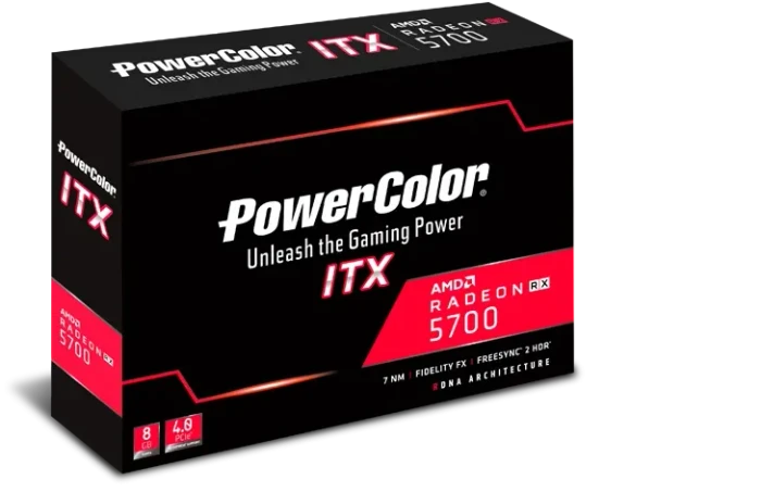 PowerColor Radeon RX 5700 ITX, 8GB GDDR6, HDMI, 3x DP