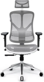 Diablo Chairs V-Basic Ergonomischer Bürostuhl, weiß/grau