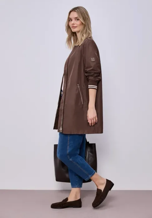 Street One Langer Blouson Jacke mahogany brown (Damen)