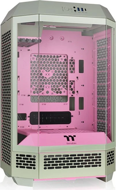 Thermaltake The Tower 300 Matcha Plum, grün, Glasfenster