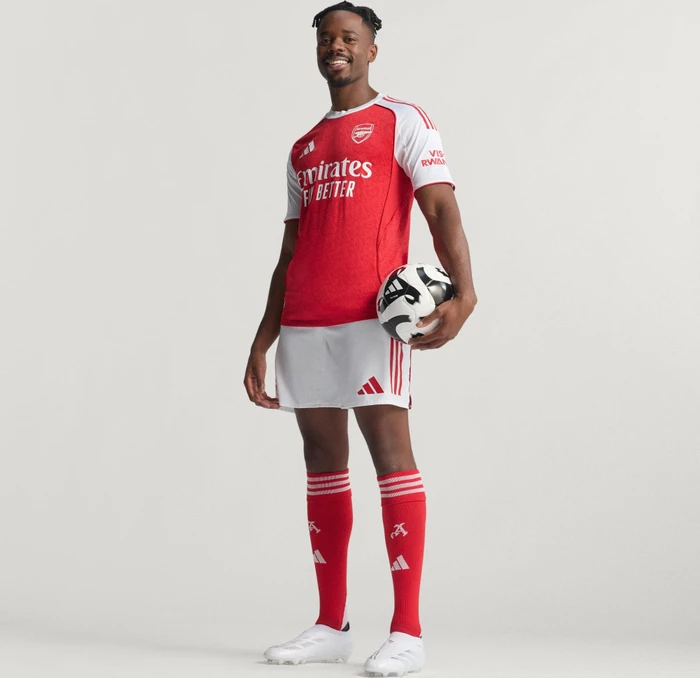 adidas FC Arsenal Authentic 2025/2026 Heimtrikot kurzarm better scarlet/white (Herren)