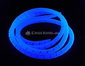 Bitspower Spiral 4mm Kabelhülle UV blau, 1m