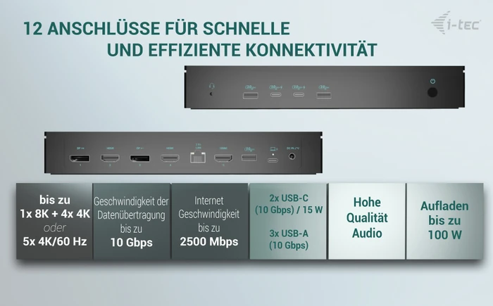 i-tec USB-C Docking Station Gen 2, USB-C 3.1 [Buchse]