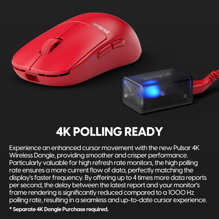 Pulsar Gaming Gears X2H Wireless Red Edition, USB