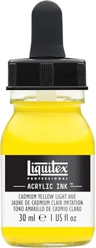 Liquitex Professional Acrylic Ink cadmium yellow light hue, 30ml