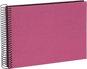 Goldbuch Spiralbalbum Bella Vista 24x17 schwarze Seiten rosa