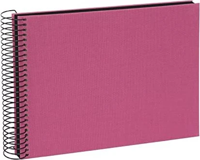 Goldbuch Spiralbalbum Bella Vista 24x17 schwarze Seiten rosa