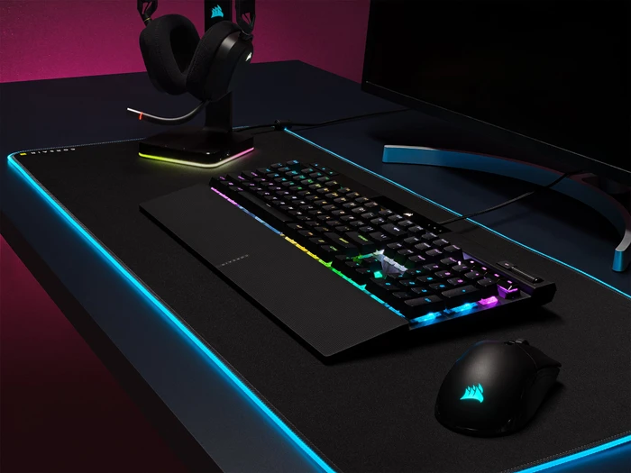 Corsair Gaming K70 RGB PRO, MX SPEED RGB Silver, USB, DE