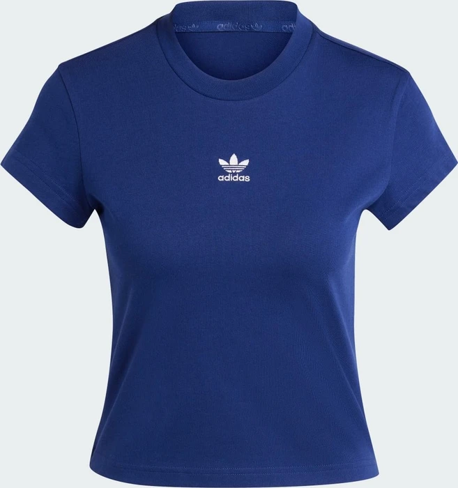 adidas Essentials Slim T-Shirt kurzarm dark blue (Damen)