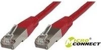 MicroConnect Patchkabel, Cat6, S/FTP, RJ-45/RJ-45, 2m, rot