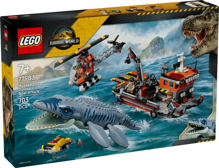 LEGO Jurassic World - Mosasaurier-Angriff auf das Boot
