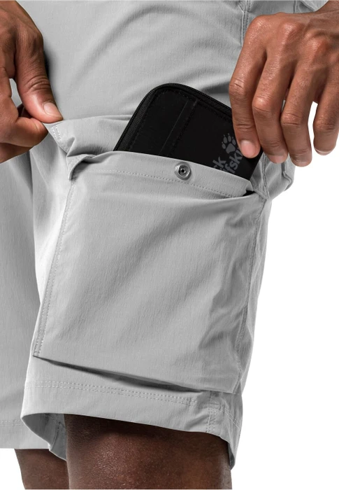Jack Wolfskin Wanderthirst Shorts Hose kurz cool grey (Herren)
