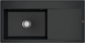 Villeroy & Boch Subway Style 60 Einbau Becken links pure black