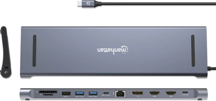 Manhattan 12-Port USB-C Docking Station / Multiport Hub
