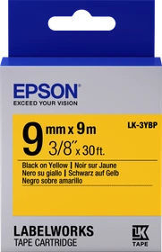 Epson LK-3YBP Beschriftungsband, 9mm, schwarz/gelb