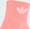 adidas Mid-Cut Crew Socken acid red/white/sandy pink, 3 Paare Vorschaubild
