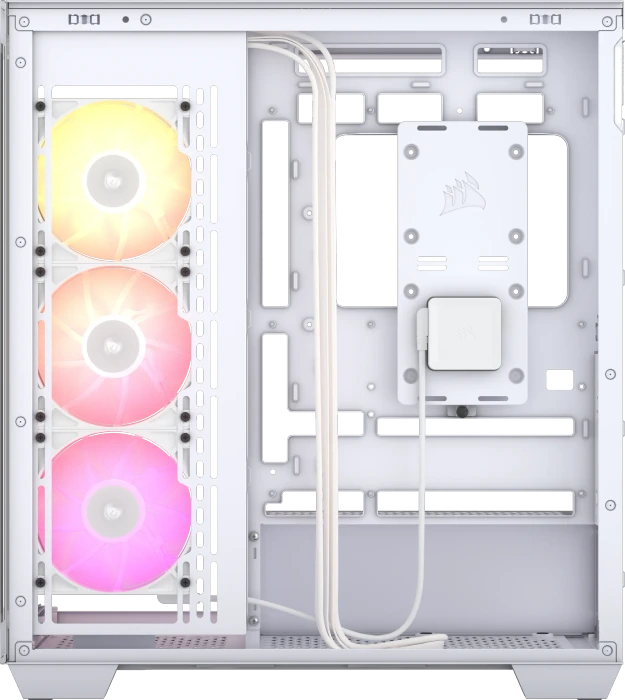Corsair iCue 3500X RGB, weiß, Glasfenster