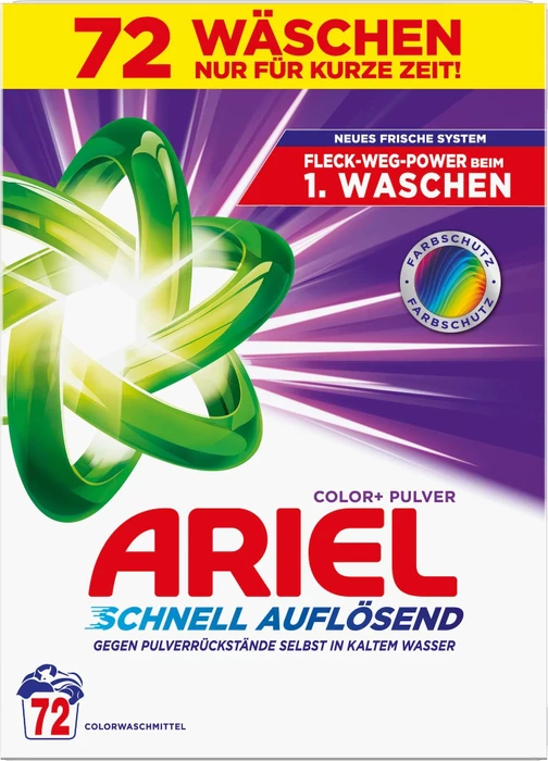 Ariel Color+ Pulver Waschmittel, 3.96kg
