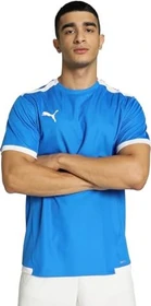 Puma teamLIGA Funktionsshirt kurzarm electric blue/lemonade (Herren)