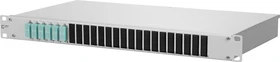 Metz Connect OpDAT fix splice LWL-Patchpanel SC-D Kupplungen, OM3 aqua, 6-Port, 1HE, 1HE