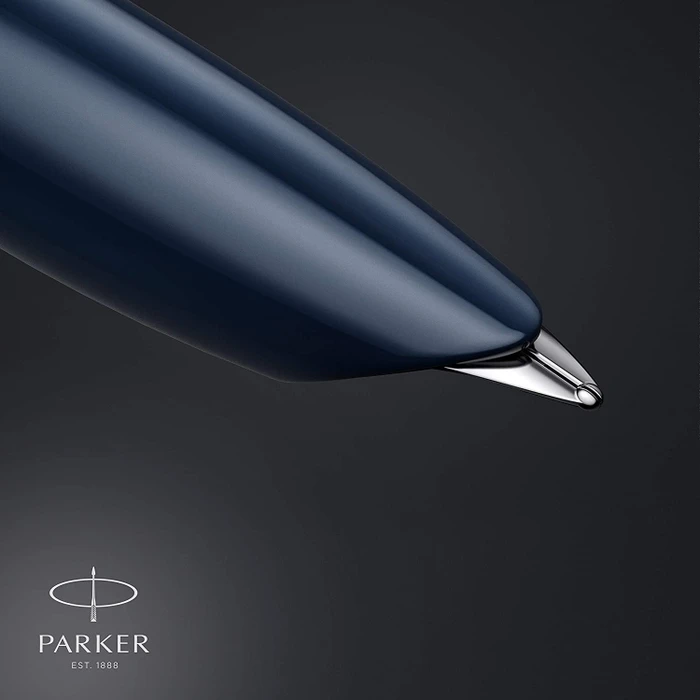 Parker 51 dunkelblau, rechte Hand, fein, Geschenkbox