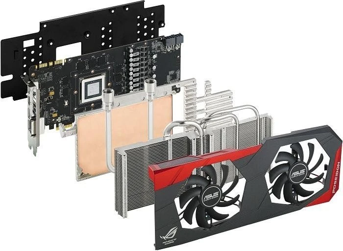 ASUS ROG Poseidon GeForce GTX 980 Platinum, POSEIDON-GTX980-P-4GD5, 4GB GDDR5, DVI, HDMI, 3x DP