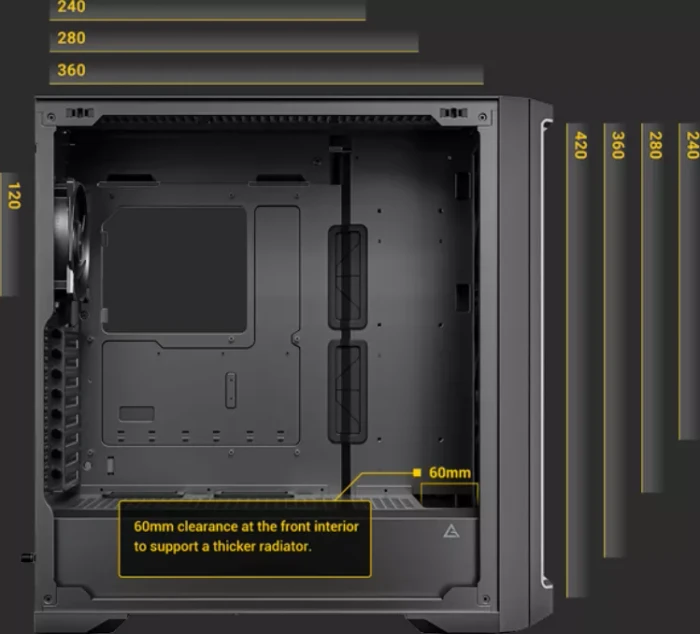 Antec Performance 1 FT, Glasfenster