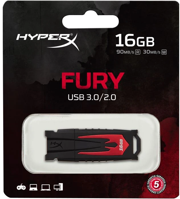 Kingston DataTraveler FURY 16GB, USB-A, USB 3.2 Gen 1×1