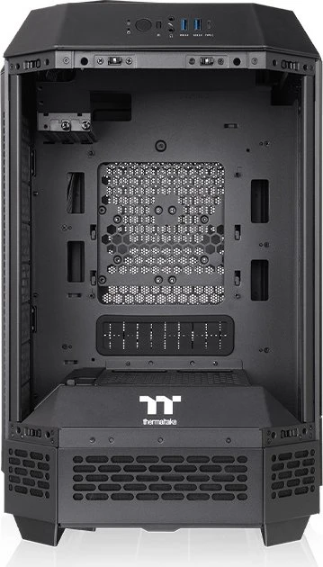 Thermaltake The Tower 250 Black, schwarz, Glasfenster, Mini-ITX