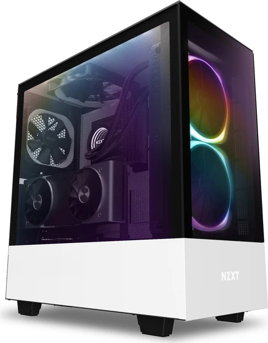 NZXT H510 Elite, weiß, Glasfenster