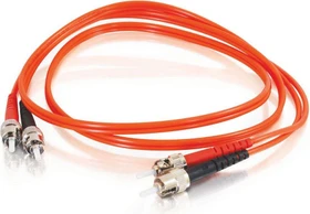 C2G LWL Duplex Kabel, OM1, 2x LC Stecker/2x SC Stecker, 2m, orange